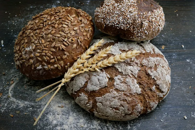 Fresh artisan bread, concept image for a bakery website